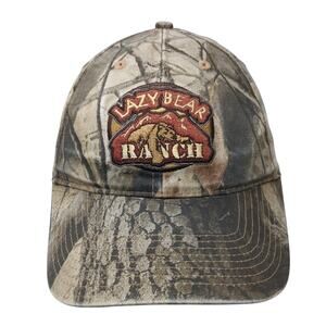 Lazy Bear Ranch Strapback Baseball Cap Multicolor One Size Adjustable Camouflage